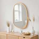 sawsile Irregular Wall Mirror,Nature Wood Asymmetrical 20X30 Modern Vanity Farmhouse Organic Mirror for Bathroom,Bedroom,Living Room,Washroom
