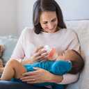 Baby Bottle Glass Natural Anti-Colic Bottles 2 Pack Closer to Breastfeeding for Newborn Babies Infant 0M+ 3Oz