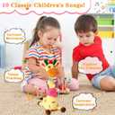 Dancing Giraffe Toy Stuffed Animal Baby Toys Singing Song Toddlers Toy Repeats What You Say Glowing Musical Toy for Baby Birthday Gift Groovy Giraffe Toy