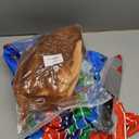 Creepy Doll Costume for Kids Ghost Mask Stripe Top Jumpsuit Halloween Costume Cosplay Props Boys Girls (L/150, Blue)