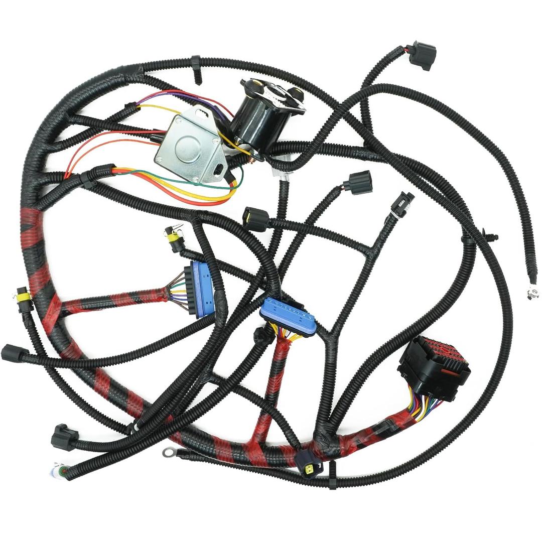 F81Z12B637EA 7.3 Powerstroke Engine Wiring Wire Harness for Ford 1999 2000 2001 F250 F350 F450 F550 Super Duty Excursion V8 7.3L Diesel Automatic Transmission W/O Cali F81Z-12B637-EA