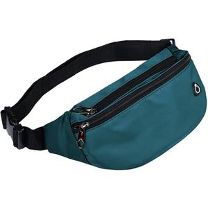 Fanny Packs for Men and Women, Waterproof Sports Waist Pack Bag for Travel Hiking Running Hands-free (1pack-Teal blue)