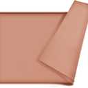 Dog Food Mat,Silicone Waterproof Food Tray,Non Slip Pet Bowl Mats Placemat,0.6" Raised Edge,Suitable for Most Small and Medium Sized Pets,24" x 16" (Coral Orange)