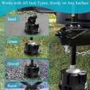 Trailer Jack Blocks Set of 4 – Basima RV Leveling Blocks, Heavy-Duty Universal-Fit Stackable 6" RV Stabilizer Blocks for 5th Wheel, Camper, Travel Trailer, and Tongue Jacks with Carrying Bag, Black