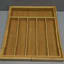 Lifewit Silverware Drawer Organizer, Expandable Utensil Tray for Kitchen, Bamboo Flatware and Cutlery Holder, Wood Adjustable Storage for Spoons Forks Knives, Large, Natural (13~22.4''W x 15''D)