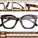 Progressive Multifocal Reading Glasses for Women, Oversized Blue Light Blocking Computer Readers Spring Hinge