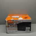 COMMERCIAL CHEF 0.7 Cubic Foot Microwave with 10 Power Levels, Small Microwave with Pull Handle, 700W Countertop Microwave up to 99 Minute Timer and Digital Display, Black