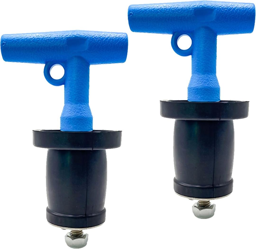 Drain Plug Expansion Rubber Stainless Steel Scupper Plugs 1-1/2" to 1-3/4"-Pool Winterizing Plug, Return Pipe Marine Boat Deck Drainage Plug, Hull Livewell and Bailer Plugs, 2PCS (1-1/2"~1-3/4"(38.6~47mm)*2)
