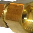 LASCO 17-6759 1/4-Inch Female Compression by 3/8-Inch Male Compression Brass Adapter, Copper