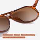 livho Trendy Polarized Aviator Sunglasses Women Men, Retro Sun Glasses for Women Men 2025, Oversized UV Protection Shades