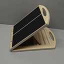 Slant Board for Calf Stretching, Adjustable Wooden Incline Board with Anti Slip Barrier, 300LB Capacity Portable Calf Stretcher for Physical Therapy, Squats, Ankle & Heel Support at Home/Gym