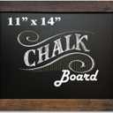 Loddie Doddie 11" x 14" Rustic Magnetic Chalkboard with Frame for Wall - Easy-to-Erase Hanging Blackboard for Wall