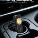 HOTLIGH Pocket Flashlight - 1000 Lumens EDC Flashlight Rechargeable with Two Magnetic Bases, Flat Flashlight for Car Repairing/Camping/Emergency (1 PC)