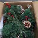 2 Pack Pre-lit Christmas Tree with Remote, Battery Operated with Timer, Smart Multi-Color & Warm White Lights, Music Sync, Artificial Christmas Tree for Outdoor Porch, Urn Filler, Xmas Decor