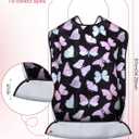 Eurzom 6 Pack Adult Bibs for Elderly Women Men, Reusable Adult Bibs for Eating with Optional Crumb Catcher Clothing Protector