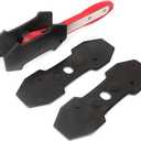 BARTOO Brake Caliper Press Tool, Brake Caliper Piston Spreader, Car Ratcheting Brake Caliper Piston Spreader Press Tool with 2 PCS Steel Plates, Red