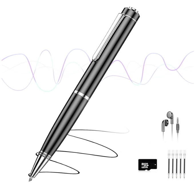 72GB Digital Voice Recorder, Audio Recorder with 25H Battery Life, Playback & Voice Activation Recording Device, Voice Activated Recorder with AI Noise Reduction for Lectures/Meetings/Interviews