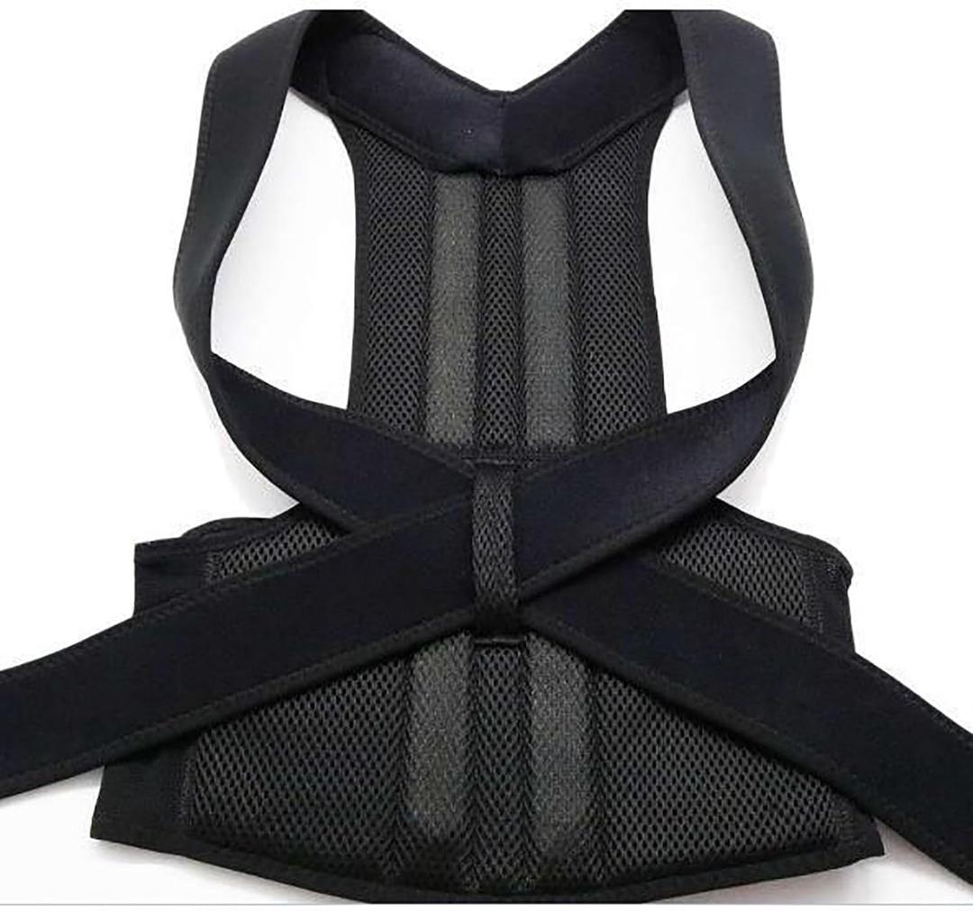 Adjustable Back Posture Belt for Office Home Gym Unisex Posture Correction Straighten Back Full Back Support Size M