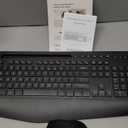 Wireless Keyboard and Mouse Combo - Full-Sized Ergonomic Keyboard with Wrist Rest, Phone Holder, Sleep Mode, 2.4G Quiet Keyboard for PC Laptop, Complete Work Setup for Office or Home -Trueque KM23