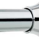 Amazon Basics No Drill Spring Tension Curtain Rod, Adjustable 54-90" Width, Chrome, Classic Finial