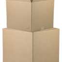 The Boxery 10"x10"x4" Brown/Kraft Corrugated Cardboard Shipping Boxes 25-Pack | Mailing, Packing, Moving & Storage for Business/Home – Durable - Eco-Friendly, Recyclable