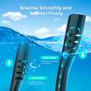Mini Scuba Tank with Sub-Mask, 0.5L Diving Tank with Full-face Mask Underwater Breath System Lung Tank DOT Certified Pony Bottle for Snorkeling
