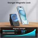 MEKO for MagSafe Wallet with Stand, RFID Blocking MagSafe Wallet for iPhoneLightweight Magnetic Phone Credit Card HolderHold 4 CardsCompatible iPhone 17/16/15/14/13/12 Series