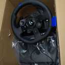 Logitech G923 Racing Wheel and Pedals, TRUEFORCE up to 1000 Hz Force Feedback, Gaming Steering Wheel PS5, PS4, PC, Mac, Genuine Leather- Black