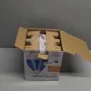 Crane Droplet Ultrasonic Teardrop Cool Mist Air Humidifier, 0.5 Gallon for Bedroom and Office, Blue and White, Nursery Humidifier