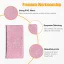 3 x Kewucn Car Registration and Insurance Holder, Leather Auto Glove Box Organizer with Magnetic Shut, Vehicle Compartment Accessories Case for Cards, Driver License & Essential Documents (Large-Pink)