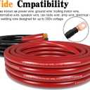 1/0 Gauge Battery Cable Wire Copper Clad Aluminum CCA Amp Wiring Kit 40FT Black/Red for Automotive Power Ground,Car Audio Speaker,Inverter Truck with 250A ANL Fuse Holder Lug Terminal Heat Shrink Tube