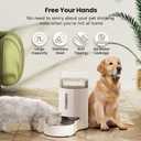 CZPET Dog Water Bowl Dispenser 7L, Wider Mouth & Upgraded Brush for Easy Cleaning Automatic Cat Gravity Refilling Waterer with Removable Stainless Steel Bowl, Large Drinking Area for Multi-Pet (White)
