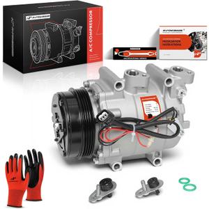 A-Premium A/C Compressor with Clutch Compatible with Honda CR-Z 1.5L 2011-2015, Insight 1.3L 2010-2014
