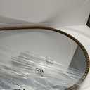 Oval Mirror for Wall, 20x36 Inch Gold Oval Bathroom Mirror, Antigue Gold Vanity Mirrors, Metal Floral Frame Mirror for Bedroom Living Room Hallway, Hangs Horizontally or Vertically