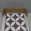 16-Sheet Peel and Stick Floor and Wall Tile for Bathroom Kitchen Shower, Gray Coin Stone Composite Self-Adhesive Vinyl Flooring, Patterned Groutable Backsplash Tile, Cover 9.12 Sq Ft.