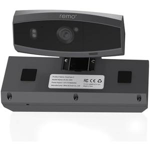 Remo+ DoorCam 3 Over-The-Door Wireless Security Camera, 12-Hour Rolling Video Storage with No Subscription, 1080p Video, Night Vision, 2-Way Talk, AI with Human Detection & Alexa Compatibility