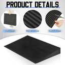 EVA Foam Threshold Ramp, Lightweight Non Slip Doorway Ramp for Wheelchair Walker Scooter, Indoor Outdoor Entry Access for Home Bathroom Garage(Black,36" l X 18" w X 3" h)