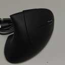 Ergonomic Wireless Rechargeable Mouse, Bluetooth+USB A+Type C(3 in 1) Connection, 5 Levels Up to 4800 DPI, 6 Silent Buttons, 2.4GHz Carpal Tunnel Vertical Mice, for Laptop, Desktop,MacBook-black