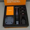 oneisall Professional Dog Grooming Clippers, Cordless Professional Dog Clippers for Grooming, 2-Speed Heavy Duty Clippers for Thick Curly Matted Coats, A5 Blade, Detachable Batteries, Metal Combs