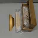 Edge Finger Tab Pulls for Cabinets Invisible Kitchen Concealed Aluminum Flat Hidden Drawer Pull Easy to Install Pack of 6 Brushed Brass 6 inch 150mm Overall Length Easy Installation