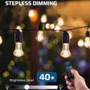 DEWENWILS Outdoor Dimmer for String Lights, 125V, 100FT Remote Control Range, Waterproof Plug- in Dimmer for Dimmable LED/Tungsten Bulbs