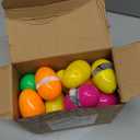 JOYIN 24 Pcs Filled Easter Eggs Plush Toy, Bright Colorful Eggs Prefilled with Variety Plush Bunnies for Kids Toddlers, Easter Basket Stuffers and Party Favors