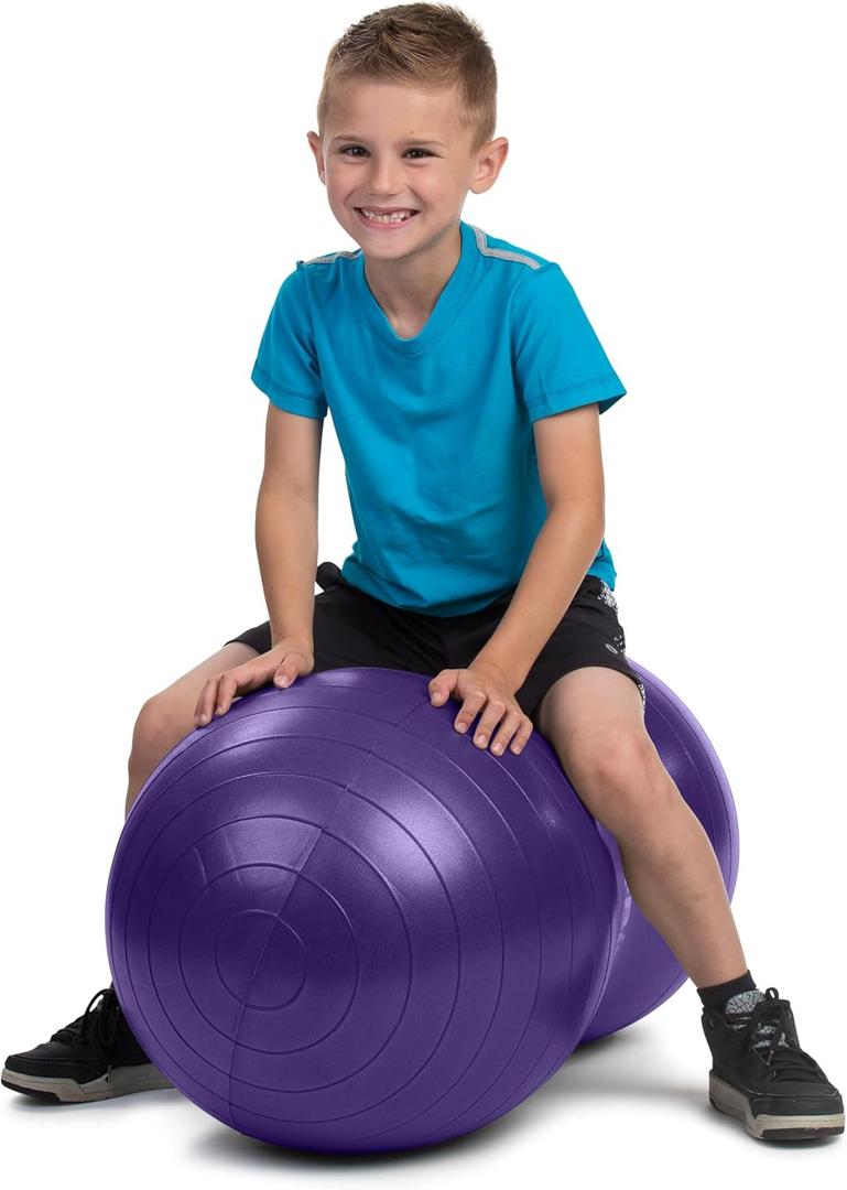 Peanut Ball, Including a Free Foot Pump, for Labor, Physical Therapy, Fitness, and Exercise