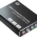 4K HDMI to Component Converter with Scaling Function, HDMI to YPbPr Converter Support 4K/60Hz Input, Support 480i/576i Component Output, Compatible with DVD/PS3/PS4/PS5/Amazon Fire TV Sticks
