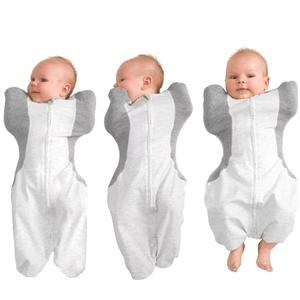 KIDIRA Swaddle for Newborns, Baby Swaddles 1-3 Months 5-13lb, Arms Up Swaddle 1-3 Months Newborn with Moisture-Wicking Fabric, Promotes Healthy Hip Development, 2-Way Zipper & Foot Buttons, 1Pack (Gray)