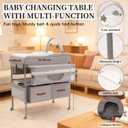 TOMBOOS Versatile Folding Changing Table.Portable Changing Table for Baby.Baby Changing Table.Highly Adjustable.2 Storage Baskets. Portable Changing.Diaper Changing Station.