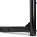 Hitch Mount Flagpole Holder - with Anti-Wobble Screws and Anti-Rust Drainage Hole, Universal for Standard 2 Inchs Hitch Receiver, Black