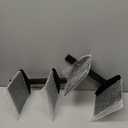 Floating Book Shelves for Wall, 6 Tier Invisible Floating Bookshelf, Vertical Spine Book Tower, Wall Mounted & Space Saving, Heavy Duty Metal Book Organizer for Home Office, 3 Pack Black