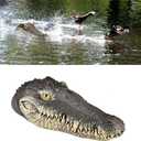 Pond Floating Alligator Head Decoy, Outdoor Pools Float Fake Gator Head,Crocodile Head for Decorations,Swimming Pool,Koi Pools, 13 x 5.5 x 2.8 Inches
