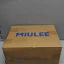 MIULEE Pinch Pleated Thick Linen Curtains 90 Inch 4 Panels Set Back Tab Memory Trained Pinch Pleat Semi Sheer Light Filtering Privacy Curtain Let Light in Window Drapes for Living Room Bedroom Natural, 40"W x 90"L (Pack of 4)